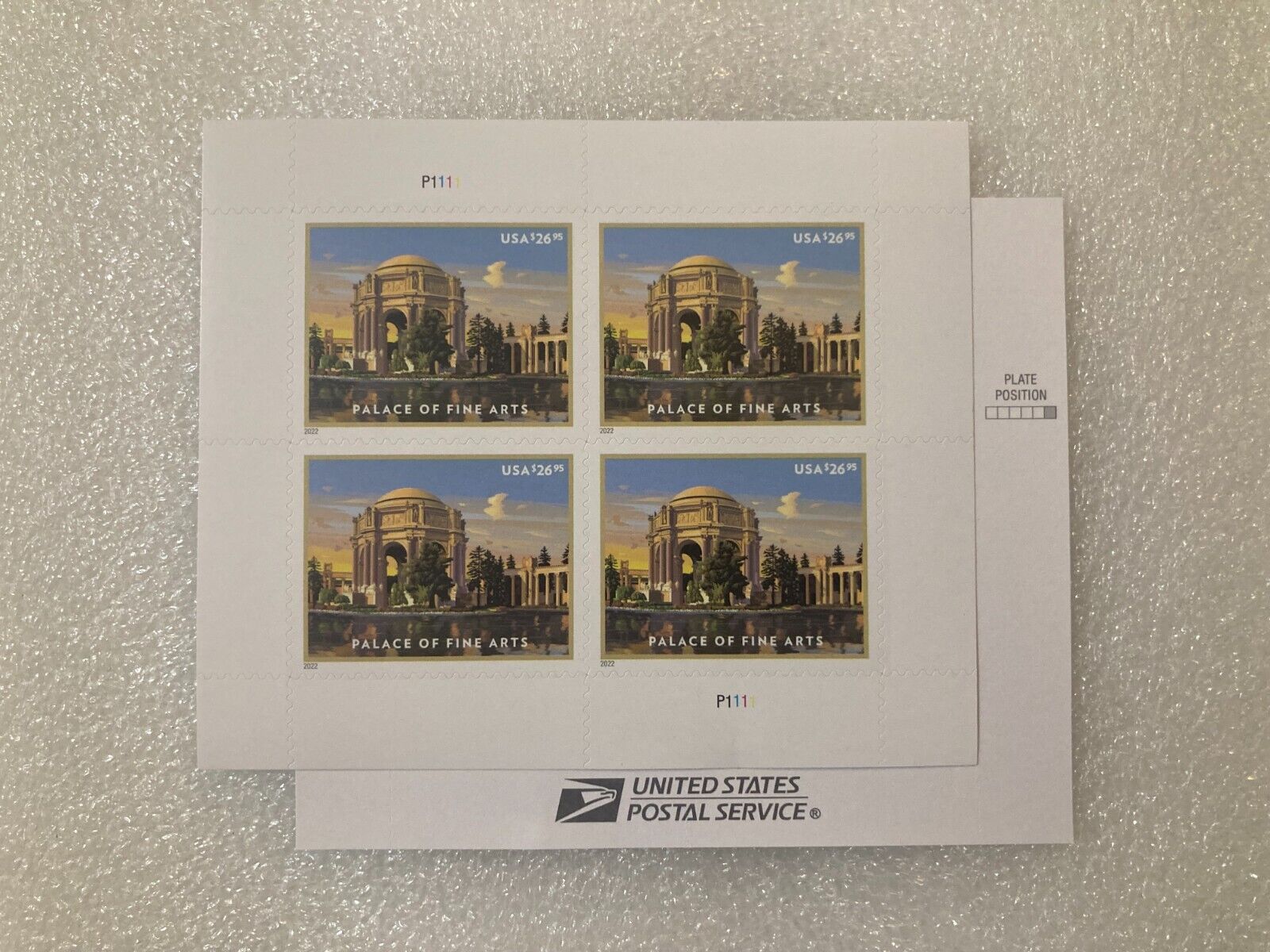 ¡ꡧ2022¡ê?Palace of Fine Arts 1sheets of Four Stamps
