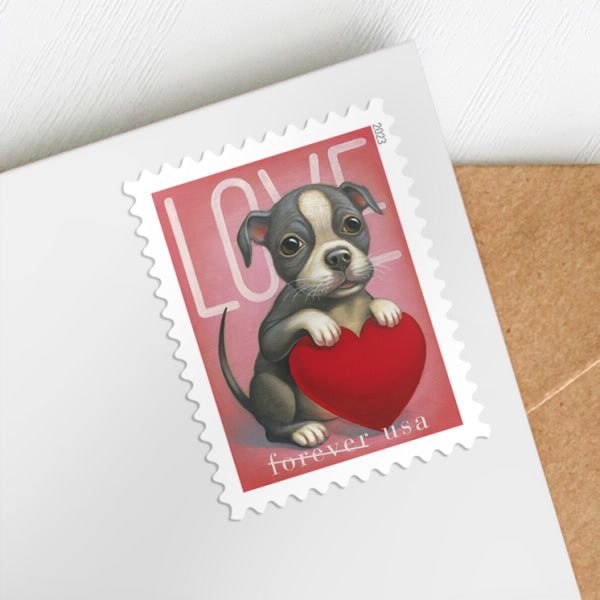 (2023) Cat and Dog Love Forever Stamps