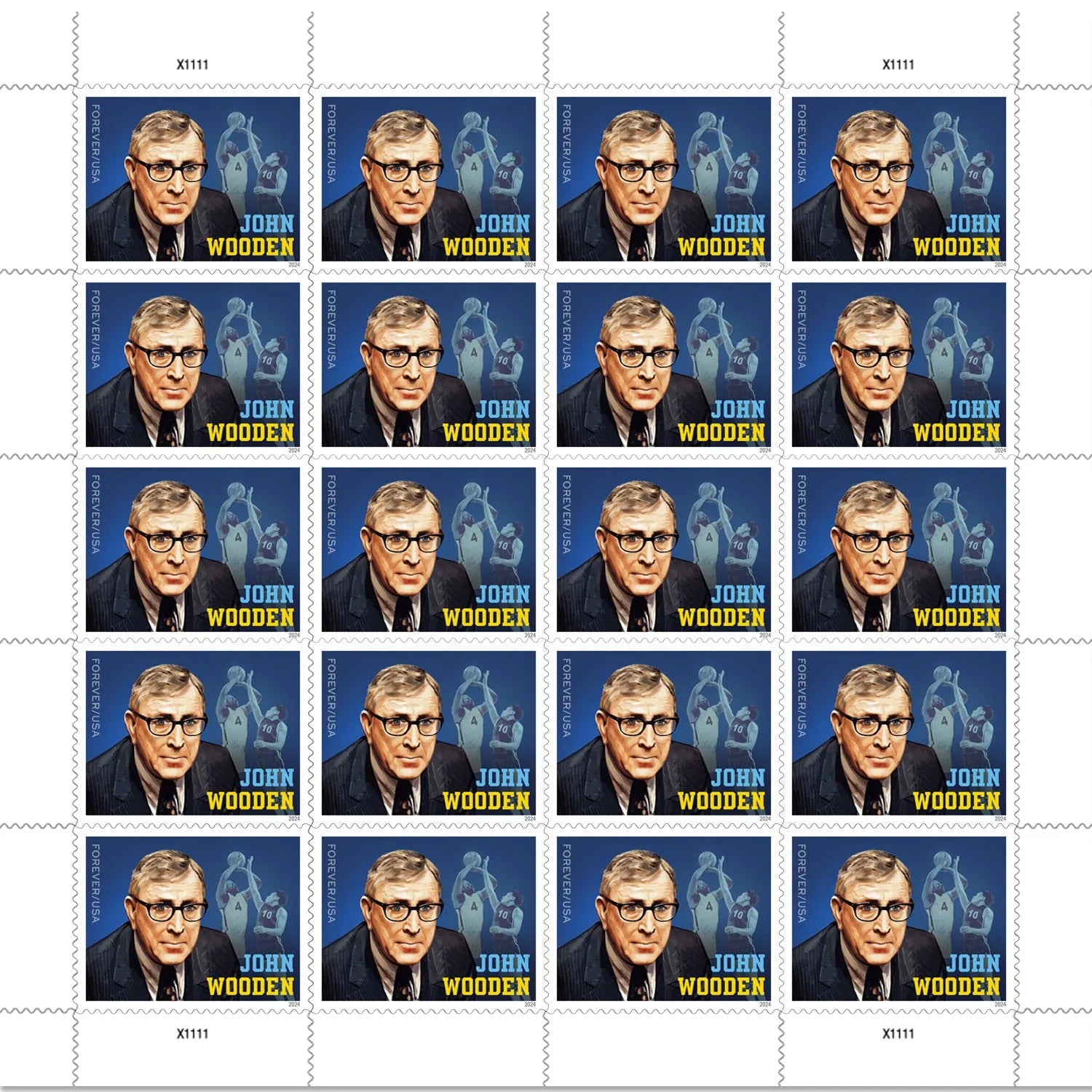 2024 U.S Forever Stamps - John Wooden