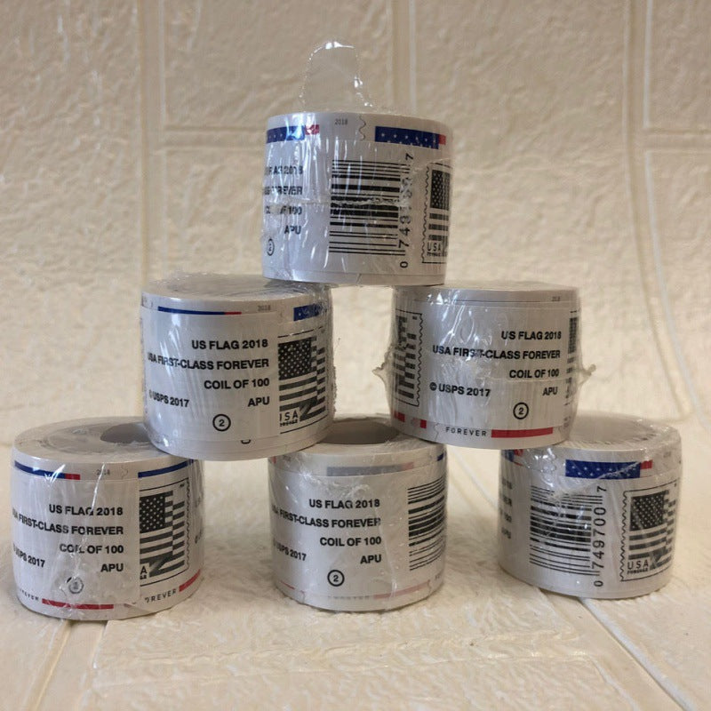 (2018) US Forever American Flag Stamps Rolls