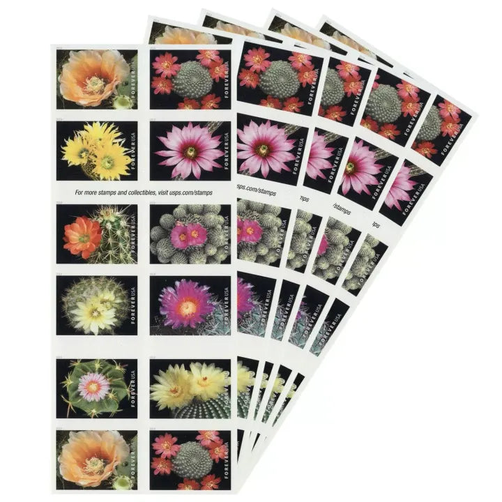 (2019) Cactus Flowers Forever First Class Postage Stamps