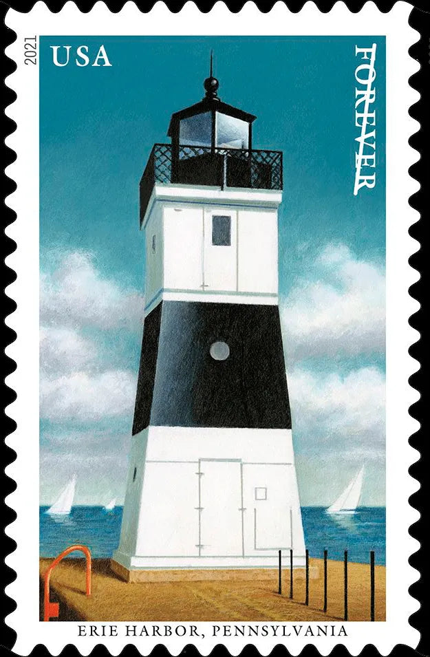 (2021) US Mid Atlantic Lighthouses Forever Postage Stamps