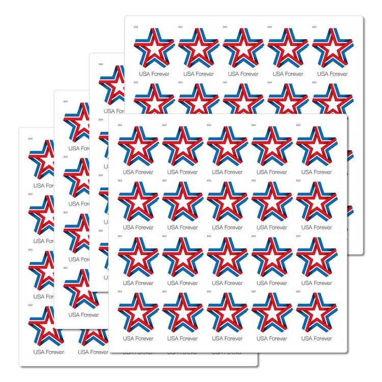 (2019) US Star Ribbon Forever Stamps