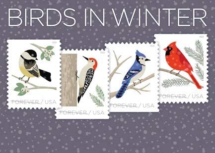 2018 US Forever Stamp Sheets Featuring Birds ( Birds in Winter)