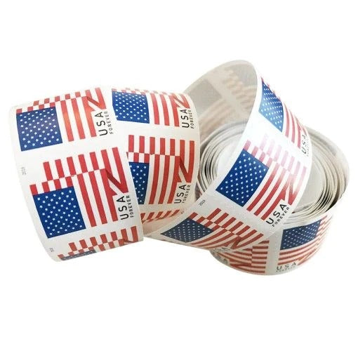 (2018) US Forever American Flag Stamps Rolls