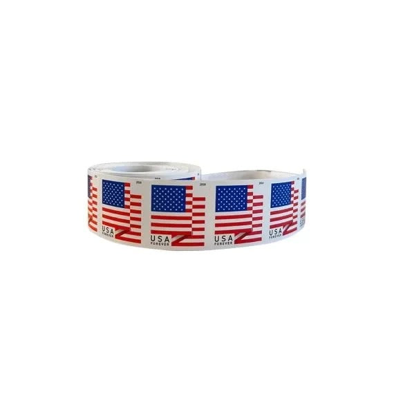 (2018) US Forever American Flag Stamps Rolls