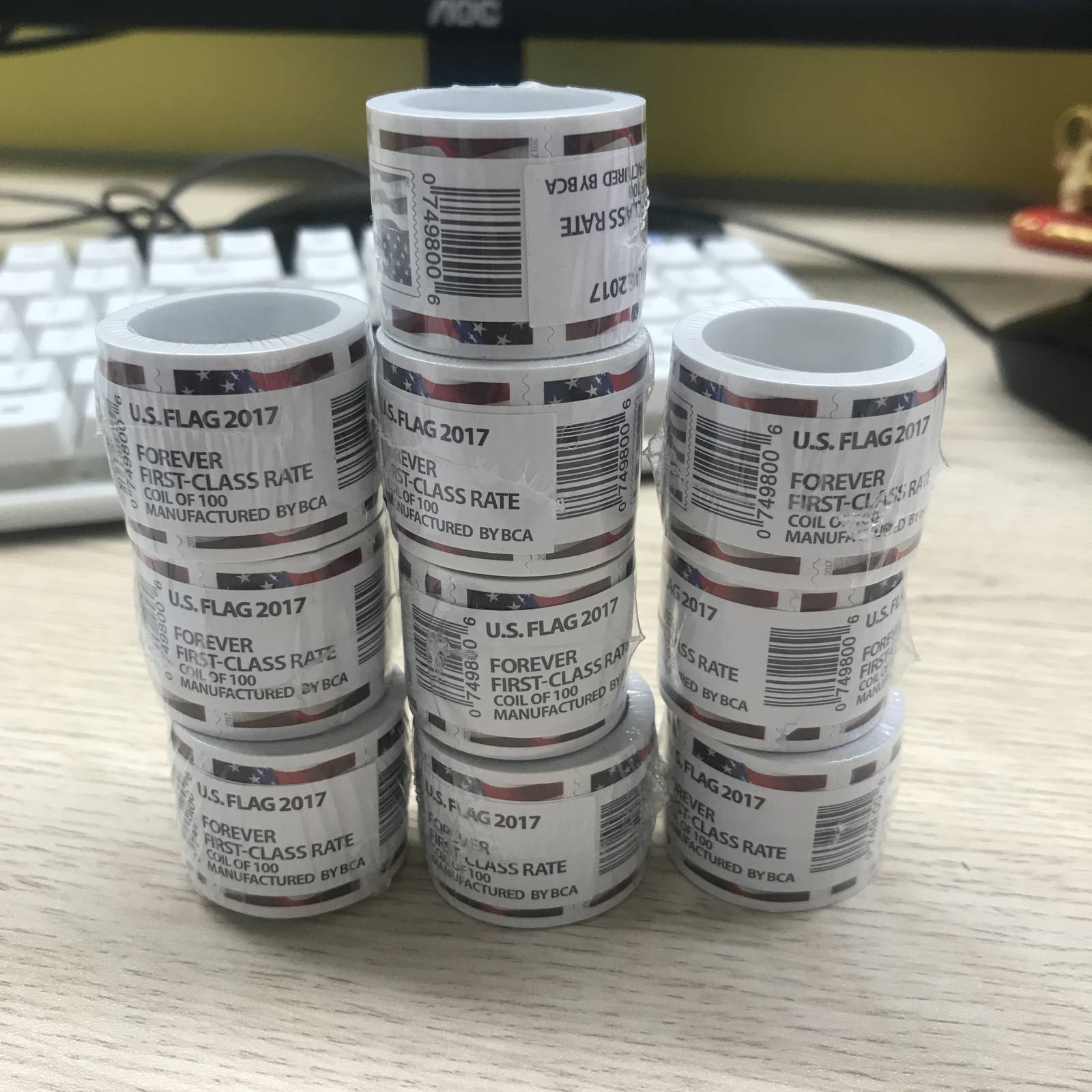 (2017) US Forever American Flag Stamps