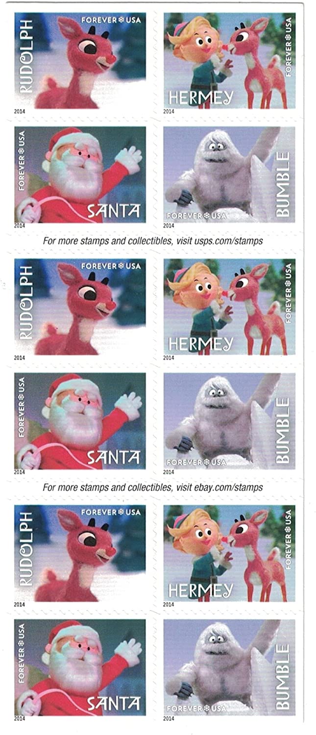2014 US Rudolph the Red-Nosed Reindeer Forever Stamps