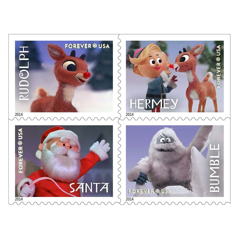 2014 US Rudolph the Red-Nosed Reindeer Forever Stamps