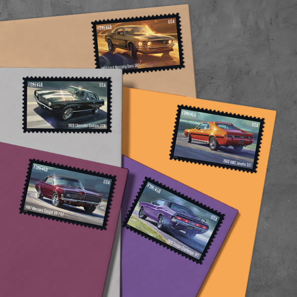 2022 US Pony Cars Stamps