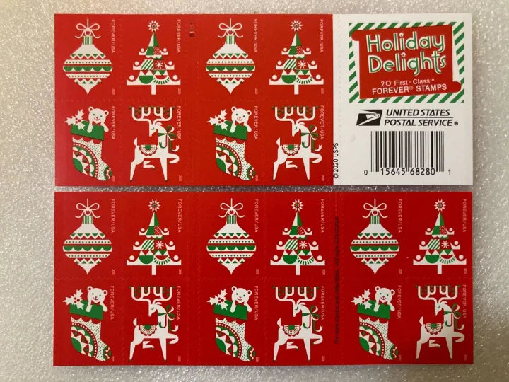 (2020) Holiday Delights Forever Stamps
