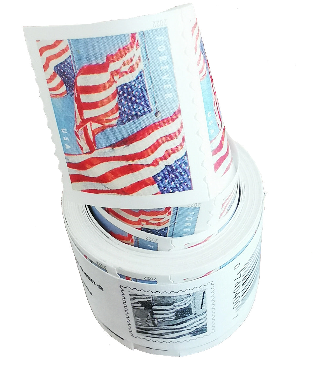 (2022) US Forever American Flag Stamps Rolls