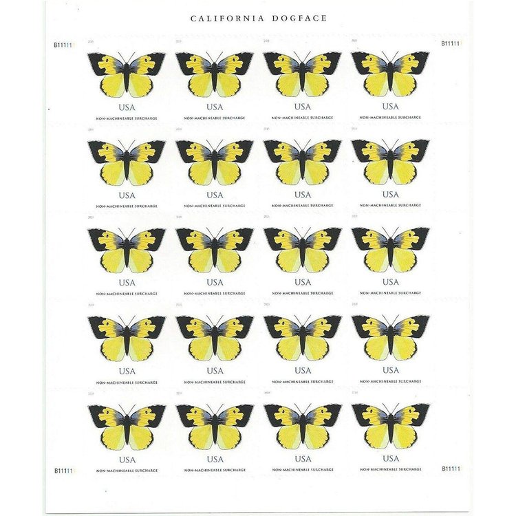 (2019) Butterfly California Dogface Forever Stamps