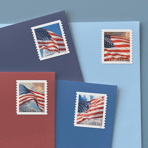 2024 US Forever American Flag Stamps Rolls