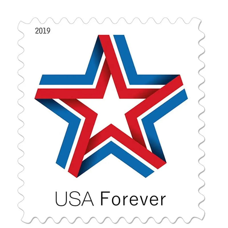(2019) US Star Ribbon Forever Stamps