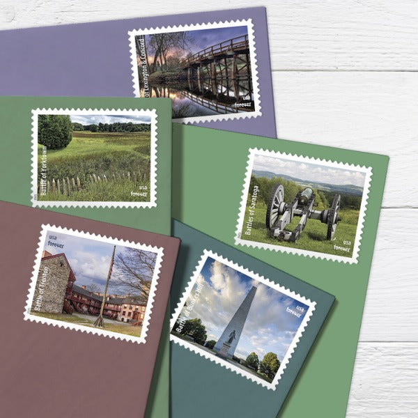 2025 Battlefields of the American Revolution Sheet of 15