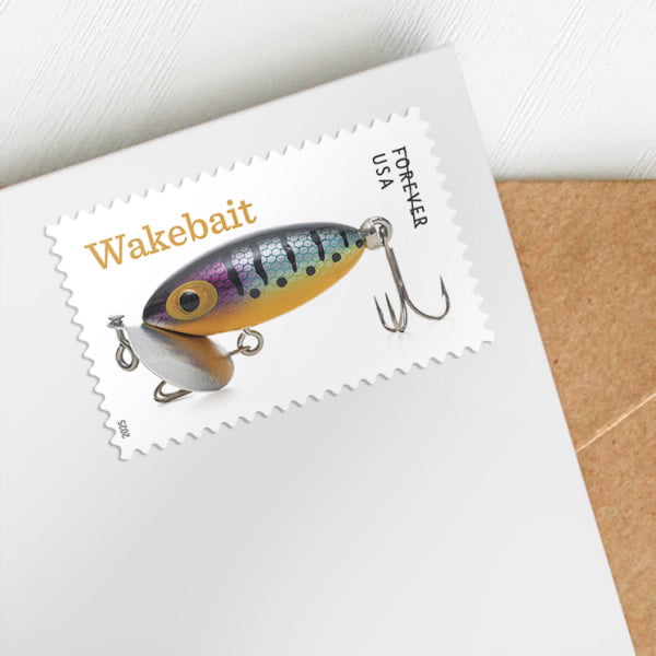 2025 Freshwater Fishing Lures Stamps Sheet of 20