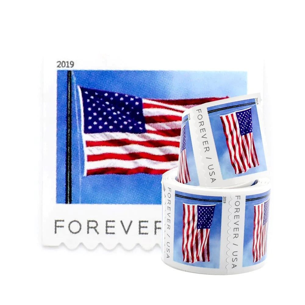 (2019) US Forever American Flag Stamps Rolls
