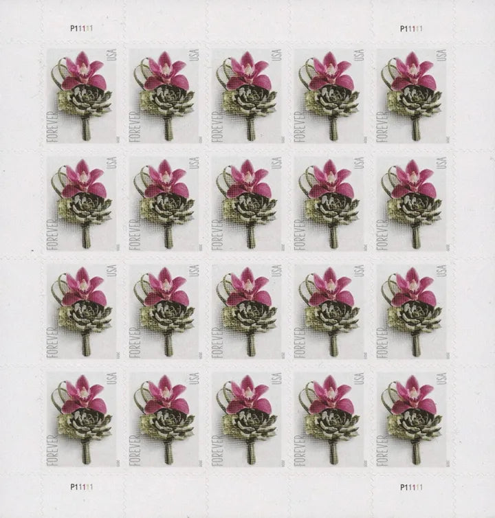 (2020) Contemporary Boutonniere Forever Postage Stamps