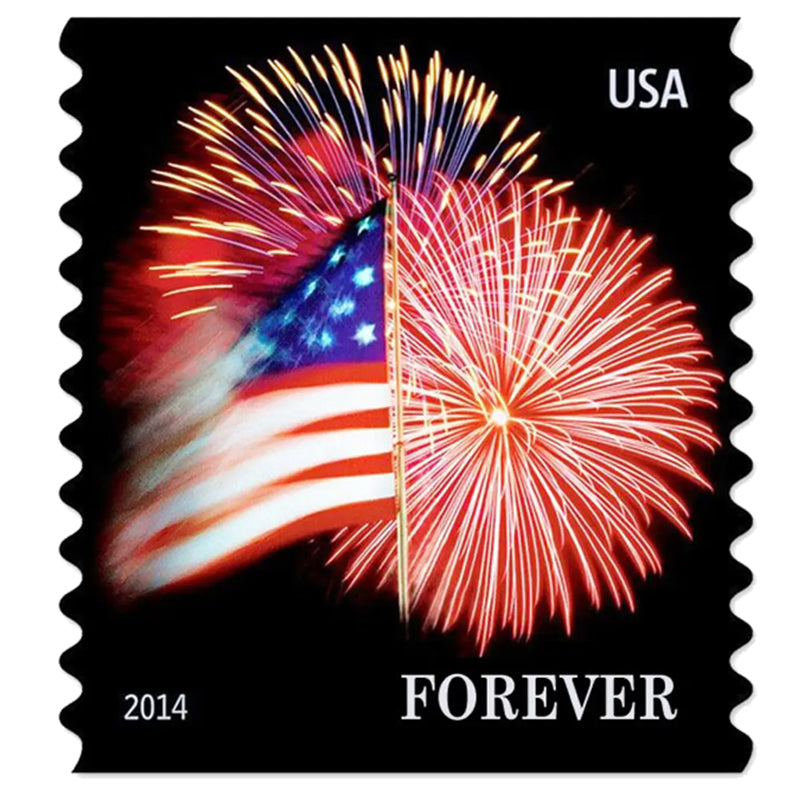 (2014) US American Star-Spangled Flag Forever Stamps