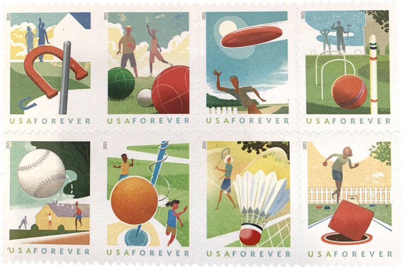 (2021) US Backyard Games Forever Stamps