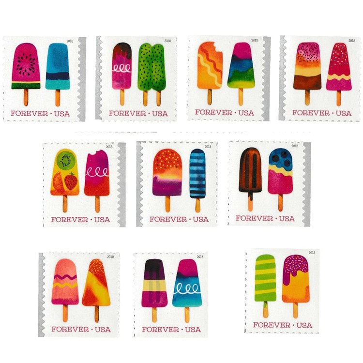 (2018) Ice Cream Self Forever Stamps