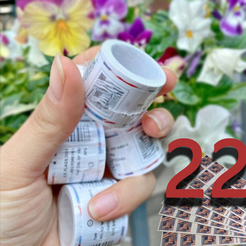 (2022) US Forever American Flag Stamps Rolls