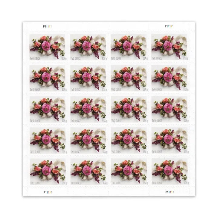 (2020) Garden Corsage Wedding Postage Stamps