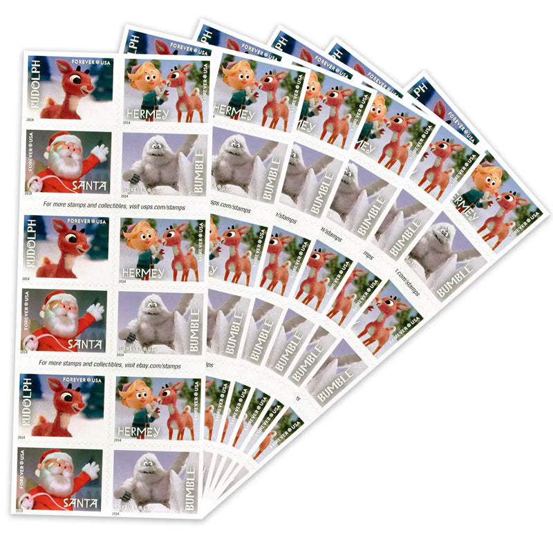 2014 US Rudolph the Red-Nosed Reindeer Forever Stamps