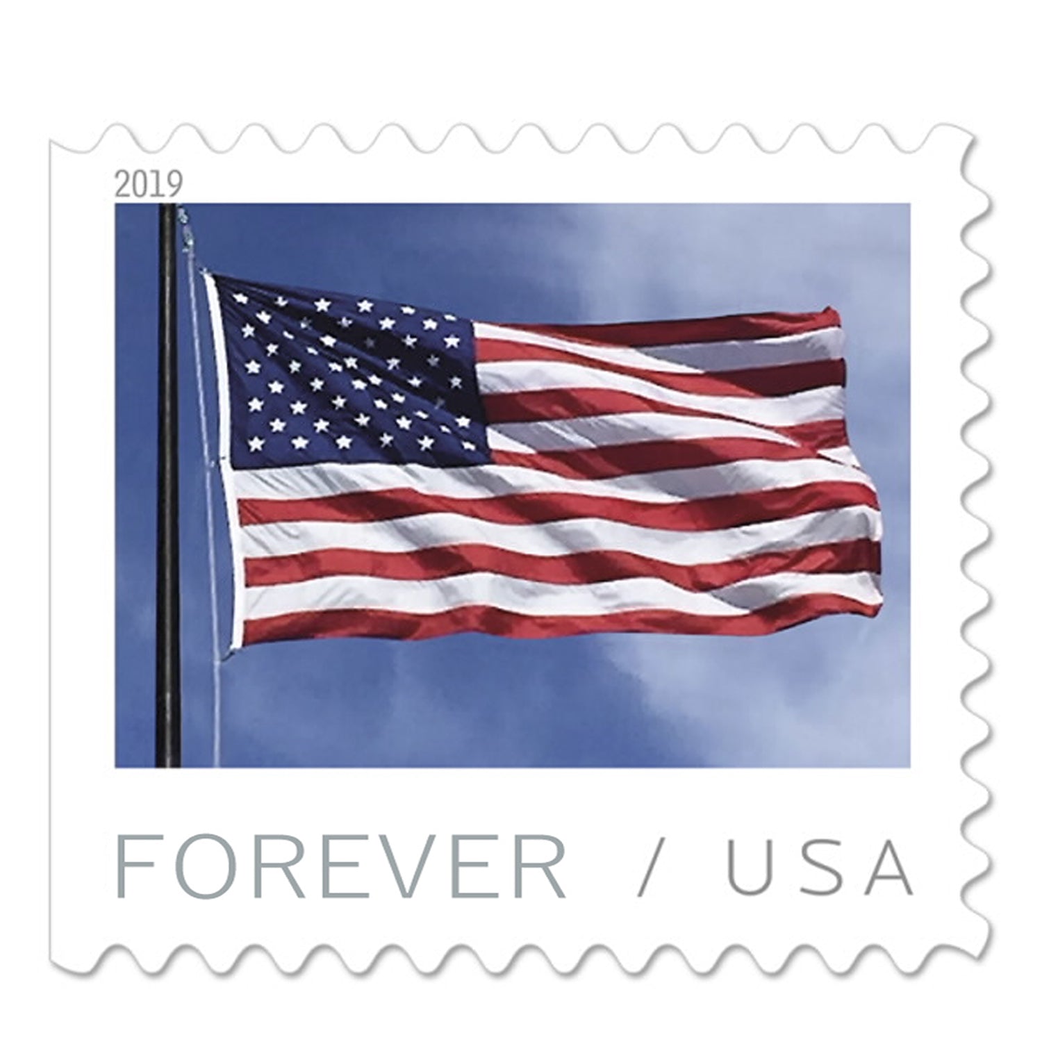 (2019) US Forever American Flag Stamps Rolls