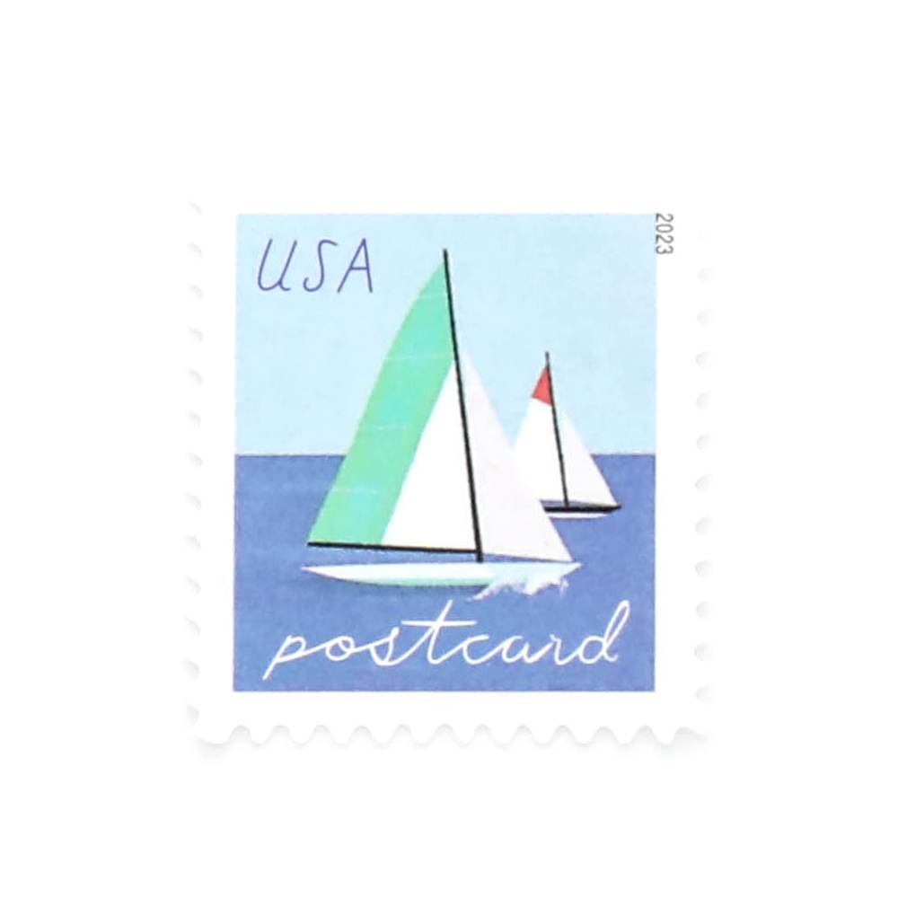 2023 US Sailboats Postcard sheet of 20