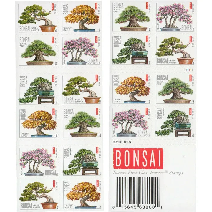 (2012) Bonsai First Class Forever Postage Stamps