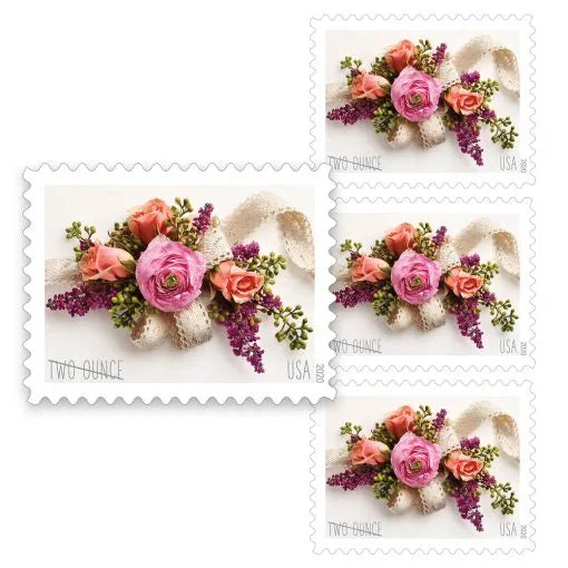 (2020) Garden Corsage Wedding Postage Stamps
