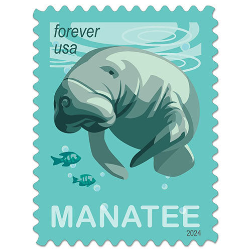 2024 US Save Manatees Forever Stamps