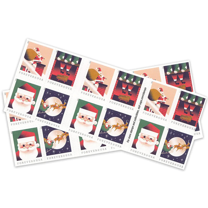 2021 US A Visit from St Nick Forever First Class Postage Stamps