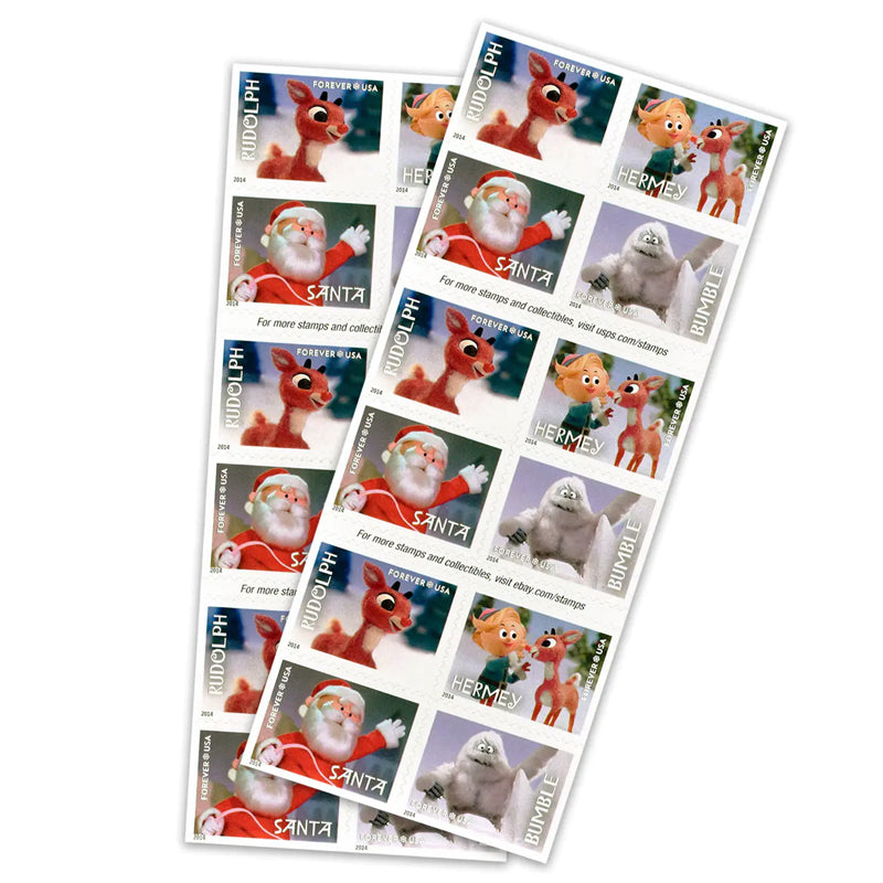 2014 US Rudolph the Red-Nosed Reindeer Forever Stamps