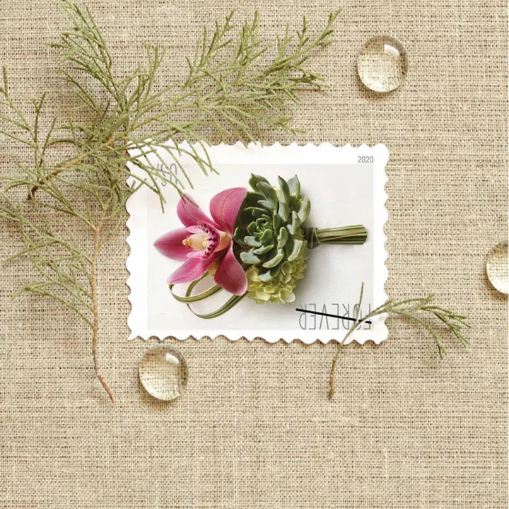 (2020) Contemporary Boutonniere Forever Postage Stamps