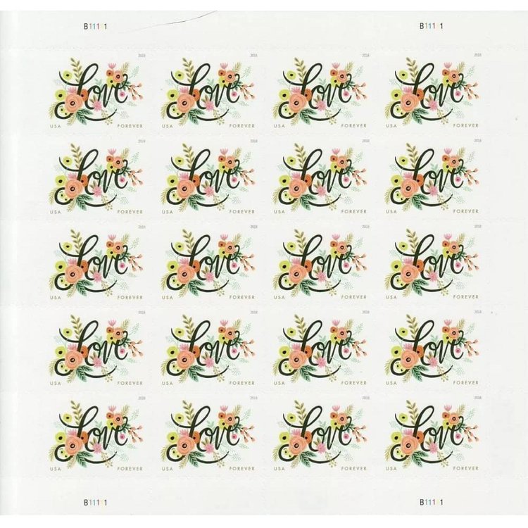 (2018) Love Flourishes Forever Stamps