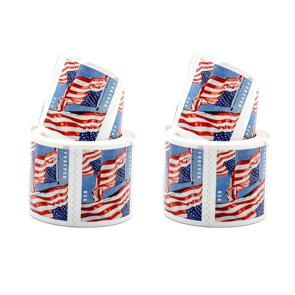 (2022) US Forever American Flag Stamps Rolls