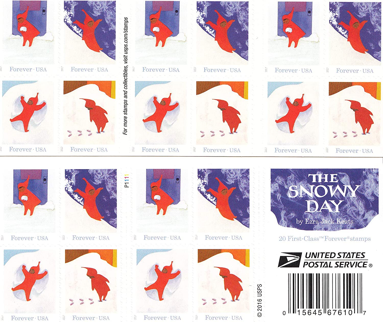(2017) Snowy Day Forever Postage Stamps