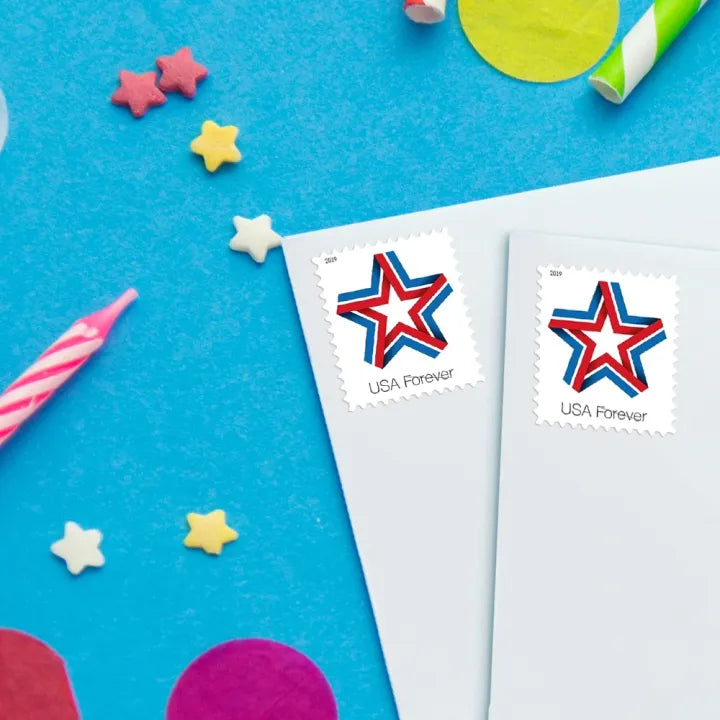 (2019) US Star Ribbon Forever Stamps