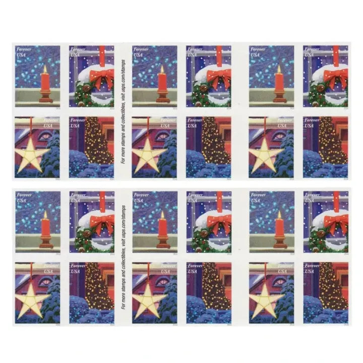 (2016) US Holiday Windows Forever Stamps