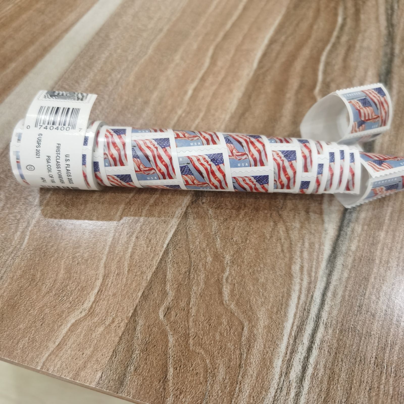 (2022) US Forever American Flag Stamps Rolls