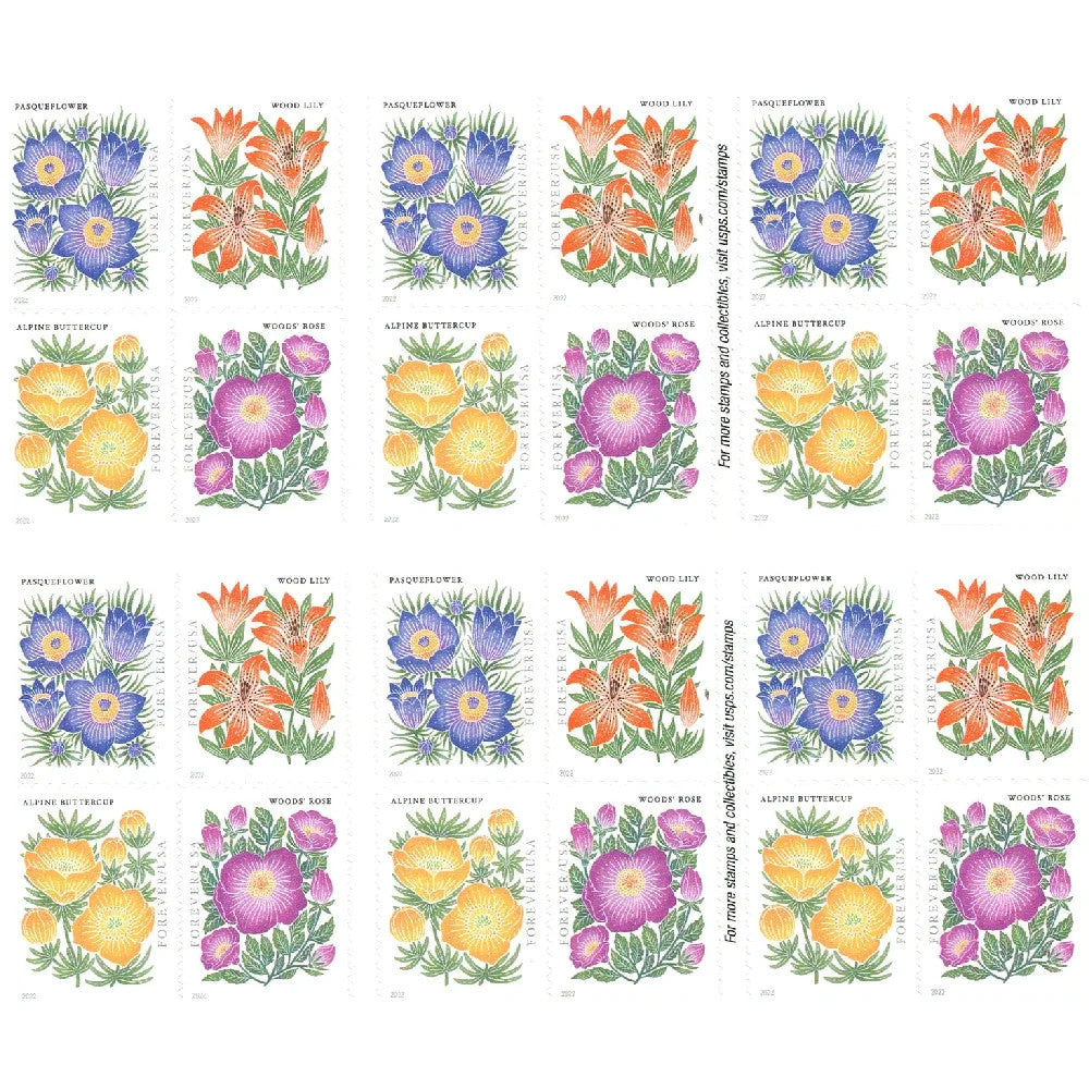 (2022) Mountain Flora First-Class Forever Stamps