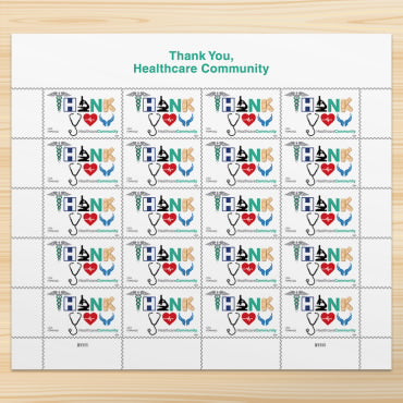 2024 Thank You, Healthcare CommunityStamps, Sheet of 20 Forever