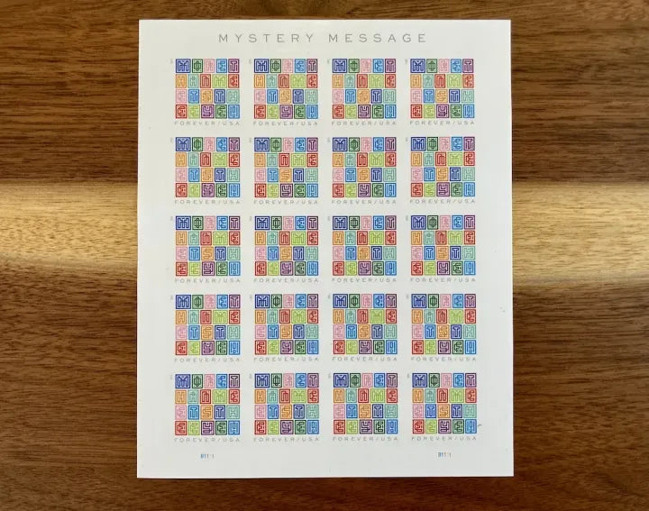 (2021) US Mystery Message Forever Postage Stamps