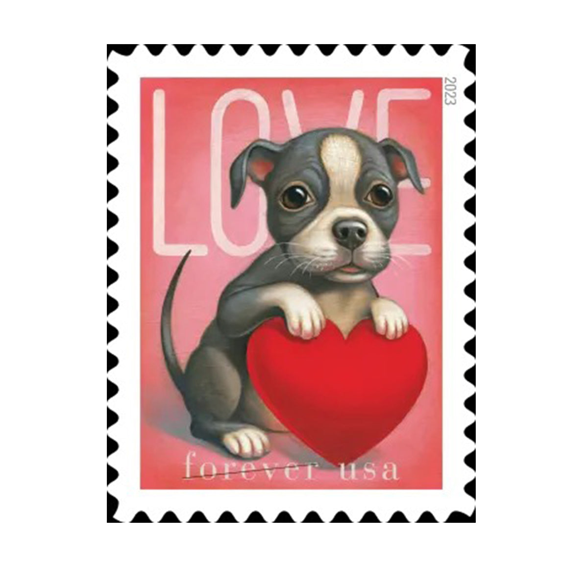 (2023) Cat and Dog Love Forever Stamps