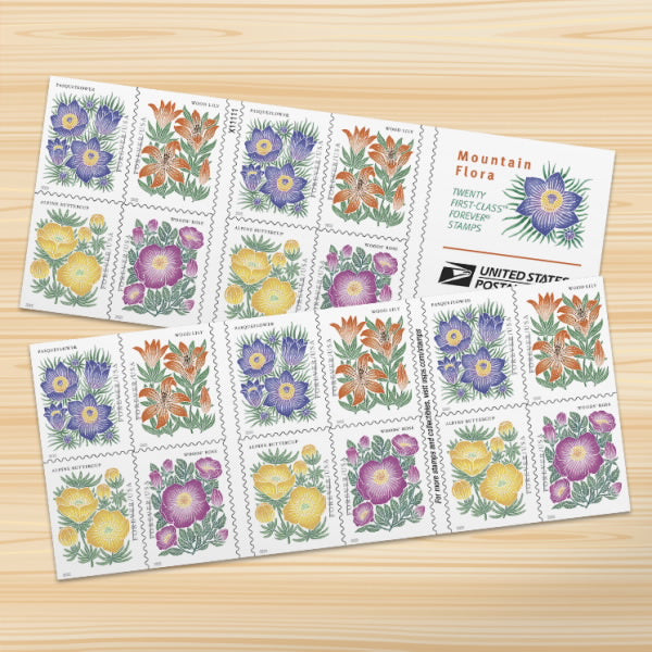 (2022) Mountain Flora First-Class Forever Stamps