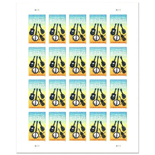 2024 US Bluegrass Guitar Forever Stamps