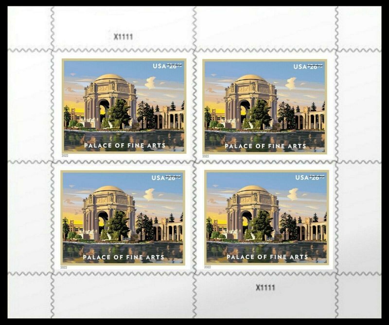 ¡ꡧ2022¡ê?Palace of Fine Arts 1sheets of Four Stamps